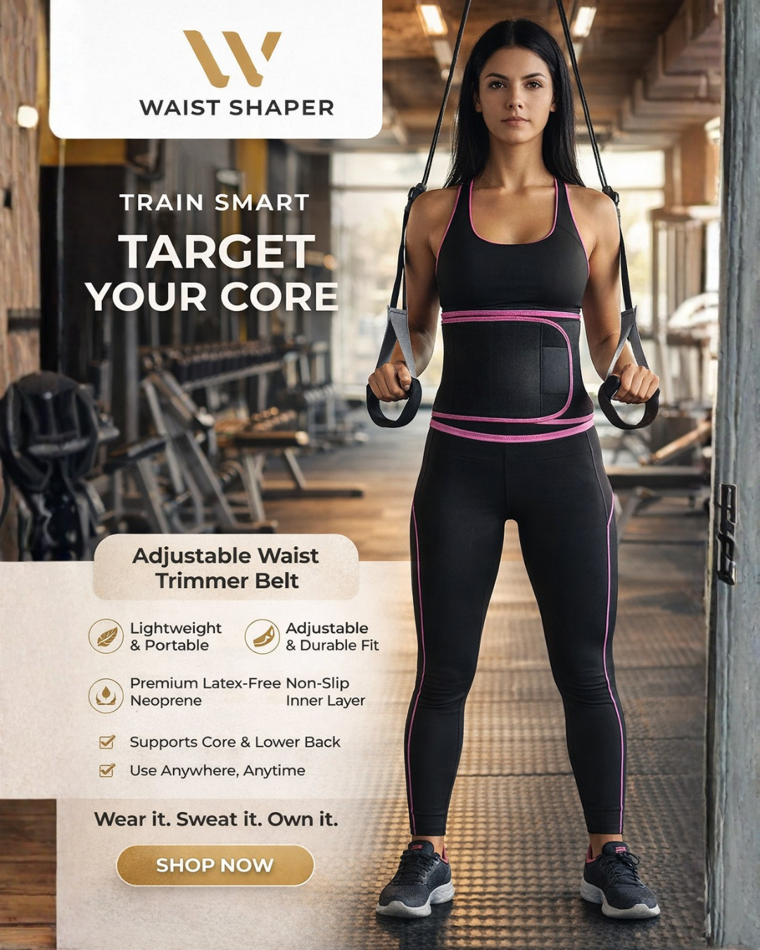 Adjustable Waist Trimmer Belt